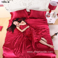 hotel home luxury satin comforter bedding Set